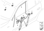 51333448249 - : Window Lifter Without Motor, Front Left for BMW Image