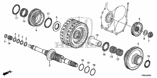 AT Mainshaft - Clutch (3rd-5th) for 2013 Honda Civic #0
