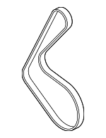 6E903137AB - Cooling System: AC Belt for Audi: A6 Quattro, A7 Quattro, A8 Quattro, Q5, Q7, S4, S5, SQ5 Image