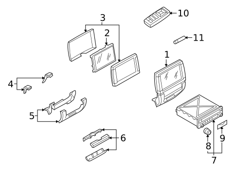 Entertainment System Components for 2011 BMW X6 #0