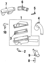 F7RZ9A624DA - Engine: Inlet Tube for Ford Image