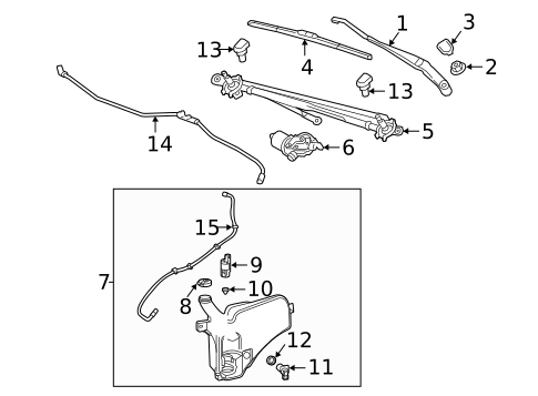 Wiper & Washer Components for 2025 GMC Sierra 2500 HD #0