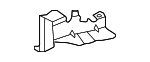 2146108102 - : Spare Tire Compartment Bracket for Mercedes-Benz Image