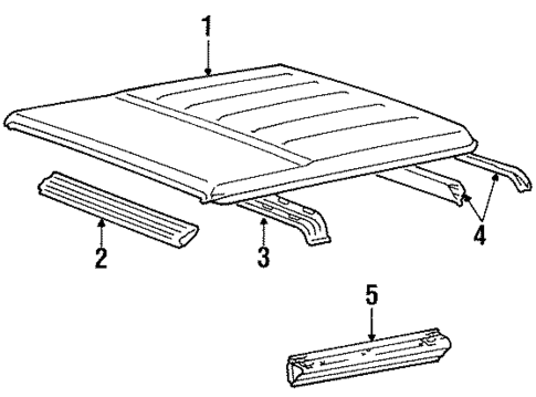 Roof & Components for 1988 Dodge Raider #0