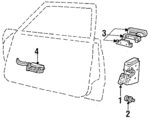 FOAZ5421812A - Body: Lock for Ford: Country Squire, LTD, LTD Crown Victoria, Mustang | Lincoln: Continental, Town Car | Mercury: Colony Park, Grand Marquis, Marquis Image