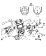 1AF32XDVAA - Steering: Air Bag Module Cover for Mopar Image