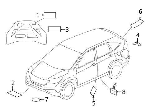 Labels for 2017 Honda CR-V #0