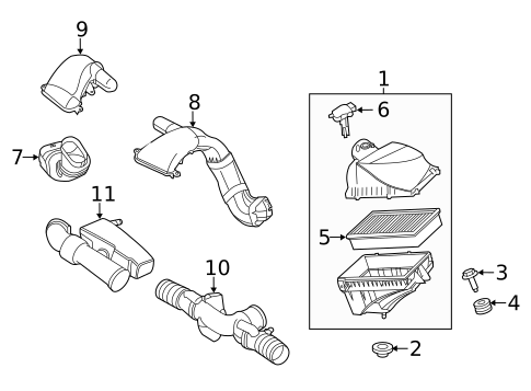 Air Intake for 2017 Jaguar XF #2