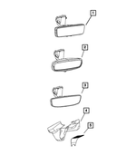 68400513AB - Glass: Mirror Cover, Left Hand Drive for Jeep: Grand Cherokee, Grand Cherokee L Image