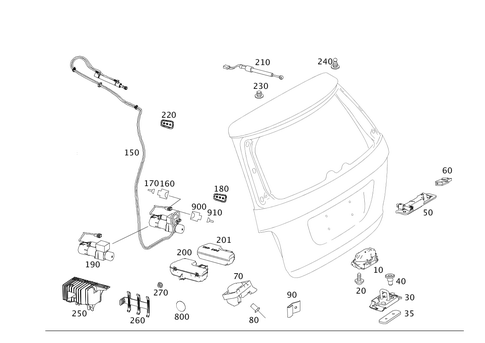 Locking System for 2009 Mercedes-Benz R320 #0