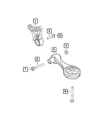 6510173AA - 1.4L Turbo; Engine: 6 Lobe External Head Bolt for Dodge: Hornet | Fiat: 500L Image