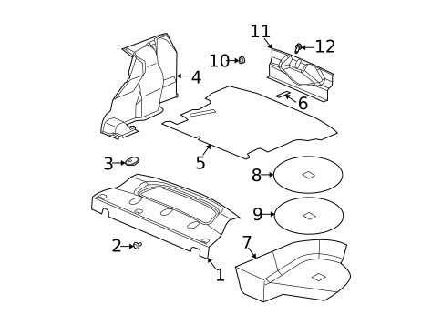 Interior Trim - Rear Body for 2004 Saturn Ion #1