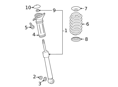 Shocks & Components for 2016 Toyota Prius #0