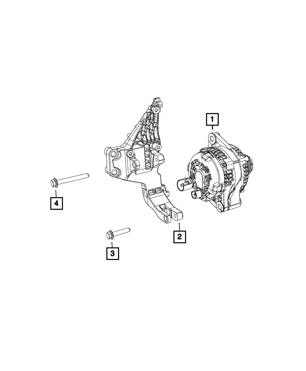 Hex Flange Head Tapping Screw & Washer - Mopar (6107101AA)