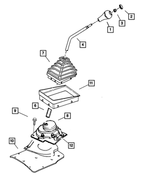 52104012 - Manual Transmission 5 Speed: Governor Support Tube for Mopar Image