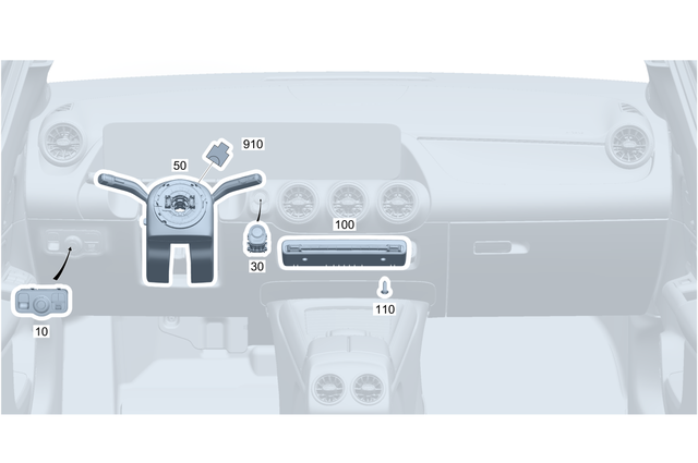 2479052802 - Electrical System: Switch Block for Mercedes-Benz: GLA250, GLA35 AMG, GLA45 AMG, GLB250, GLB35 AMG Image image