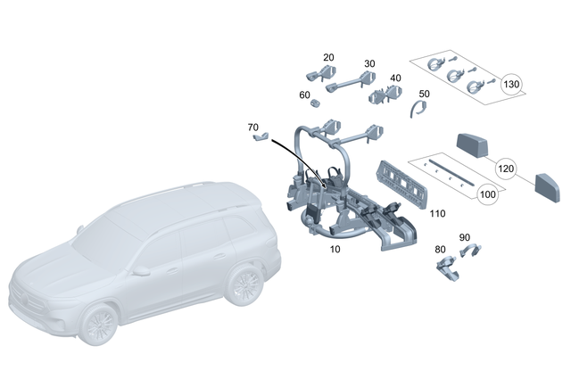984020365 - Rear End Carrier Systems: Tensioning Strap for Mercedes-Benz: 180A, 180b, 220a, 300C, 300CD, 350SD, A220, B Electric Drive, B250e, C250, C300, C350, C350e, C400, C43 AMG, C450 AMG, C63 AMG, C63 AMG S, C63 AMG S E Performance, CLA250, CLA35 AMG, CLA45 AMG, CLA45 AMG S, CLE300, CLE450, CLE53 AMG, CLS450, CLS53 AMG, E250, E300, E350, E400, E43 AMG, E450, E53 AMG, E550, E63 AMG, E63 AMG S, EQB 250+, EQB 300, EQB 350, EQE 350, EQE 350 SUV, EQE 350+, EQE 350+ SUV, EQE 500, EQE 500 SUV, EQE AMG, EQE AMG SUV, EQS 450, EQS 450 SUV, EQS 450+, EQS 450+ SUV, EQS 580, EQS 580 SUV, EQS AMG, GL350, GL450, GL550, GL63 AMG, GLA250, GLA35 AMG, GLA45 AMG, GLB250, GLB35 AMG, GLC300, GLC350e, GLC43 AMG, GLC63 AMG, GLC63 AMG S, GLC63 AMG S E Performance, GLE300d, GLE350, GLE400, GLE43 AMG, GLE450, GLE450 AMG, GLE450e, GLE53 AMG, GLE550e, GLE580, GLE63 AMG, GLE63 AMG S, GLK250, GLK350, GLS350d, GLS450, GLS550, GLS580, GLS63 AMG, Maybach GLS600, Maybach S550, Maybach S560, Maybach S580, Maybach S600, Maybach S650, Maybach S680, ML250, ML350, ML400, ML550, ML63 AMG, S450, S500, S550, S550e, S560, S580, S580e, S600, S63 AMG, S63 AMG E Performance, S65 AMG Image