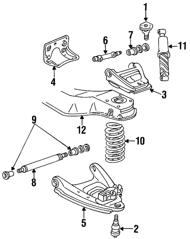 9769576 - Suspension: Upper Ball Joint for GM Image
