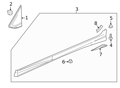 Exterior Trim - Pillars for 2016 Chevrolet Spark #0