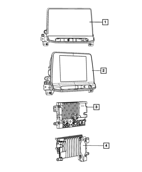 Radio, Antenna, Speakers, DVD, and Video systems for 2025 Jeep Compass #1
