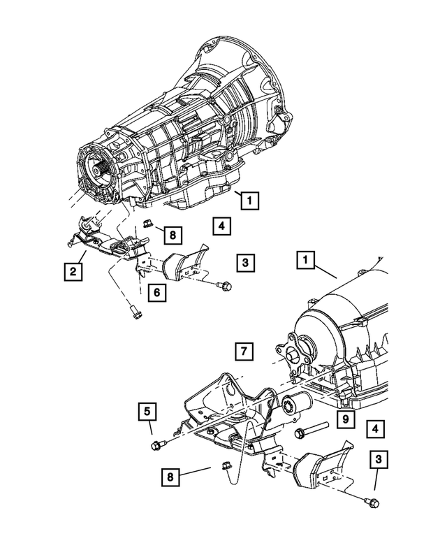6101611 - Engine Mounting: Hex Head Screw And Washer for Mopar Image