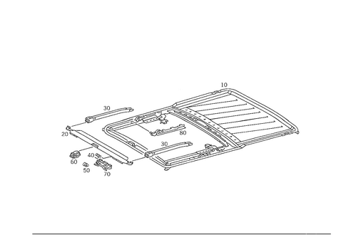 Sliding/Lifting Roof Frame for 2014 Mercedes-Benz G550 #0