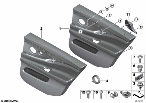 Door Trim Panels / Lateral Trim Panels for 2014 BMW 535i #1