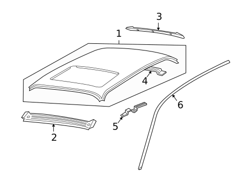 Exterior Trim - Roof for 2009 Jaguar Vanden Plas #0