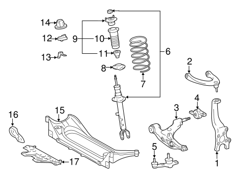 レクサスGS 350 Fスポーツ　純正サスペンション Suspension Components for 2017 Lexus GS350 | OEM Parts Online