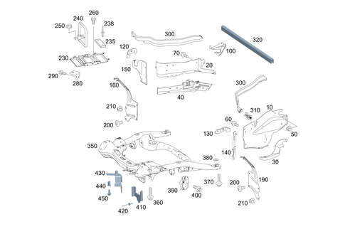 Wheelhouse, Front Subframe for 2021 Mercedes-Benz AMG GT Black Series #0