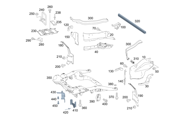 9903562 - Cowl, Front Panel: Plastic Nut for Mercedes-Benz Image image