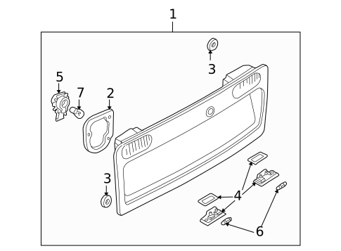 License Lamps for 2002 Audi A6 Quattro #0