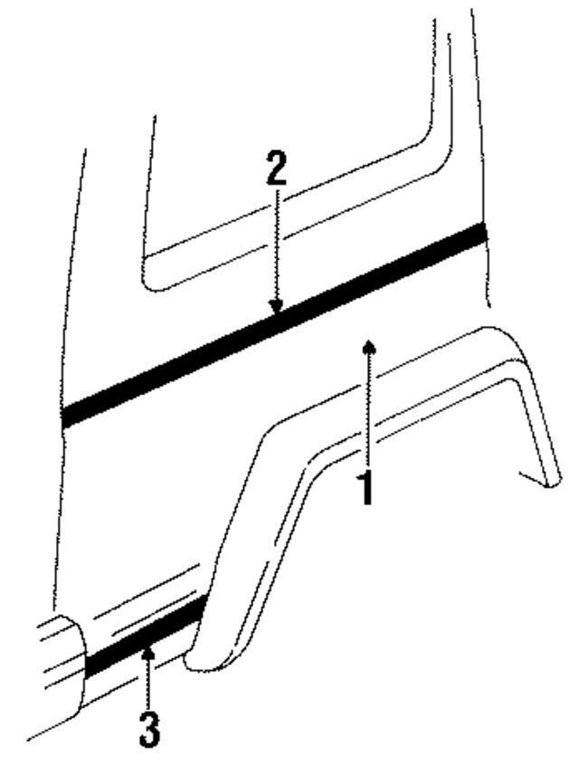 55003848 - Body: Upper Molding for Mopar Image