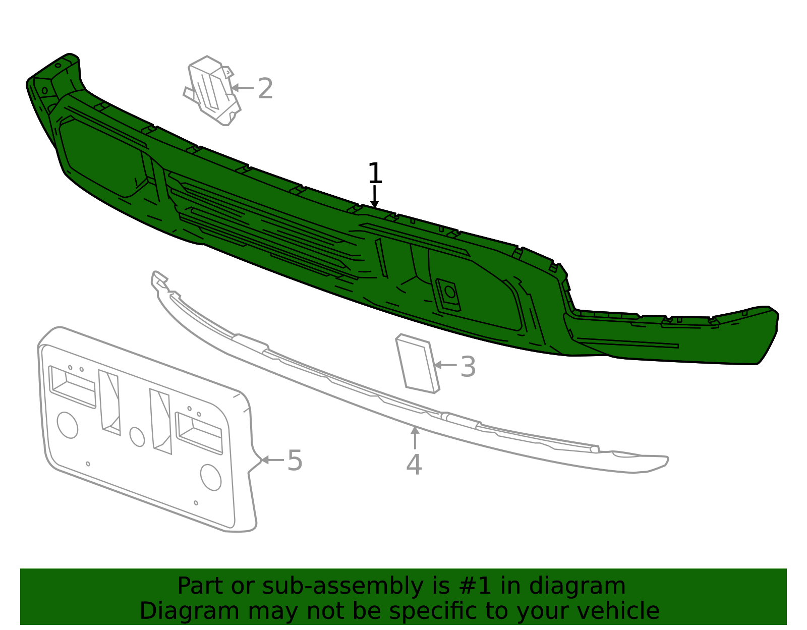 **「MU」** 2022-2026 GMC Front Bumper Lower Fascia 84878763 | OEM Parts Online