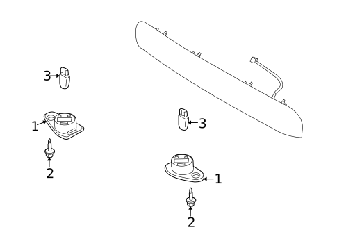 License Lamps for 2009 Ford Taurus X #0