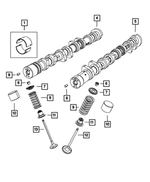 4884725AA - Engine: Valve Spring Retainer for Mopar Image