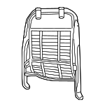 16791954 - Body: Seat Back Frame for Buick: Century, Regal | Chevrolet: Impala Image
