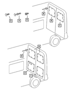 5124036AA - : Cargo Door Panel for Mopar Image
