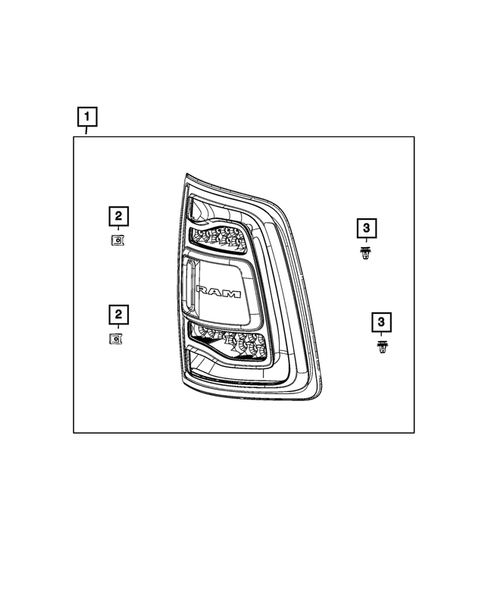 Lamps, Interior and Exterior for 2019 Ram 2500 #24