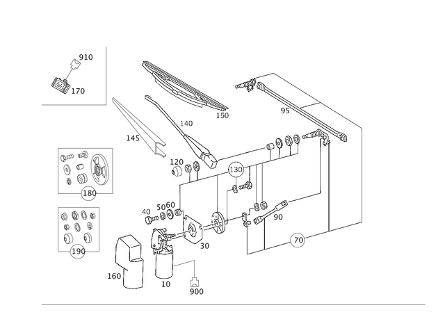 933006130 - Electrical System: Screw for Mercedes-Benz Image image