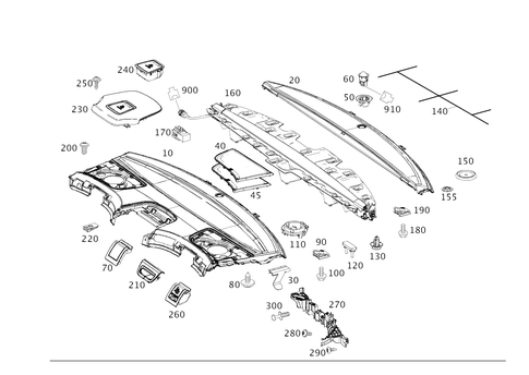 Hat Tray and Roller Blind for 2018 Mercedes-Benz S63 AMG #0