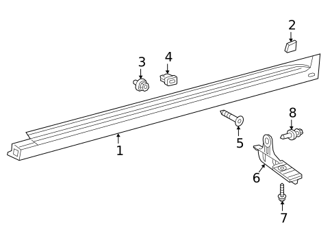 Exterior Trim - Pillars for 2019 Toyota Avalon #0