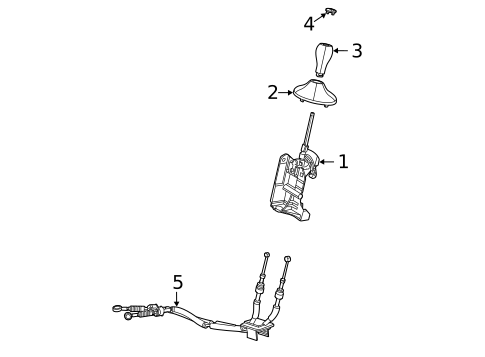 Transmission Shift Lever for 2019 Fiat 500 #0
