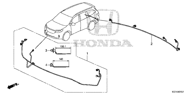 Wire Harness (8) for 2019 Honda Pilot #0