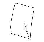 F65Z1542006CG - Body: Glass for Ford: F-150, F-150 Heritage, F-250 Image