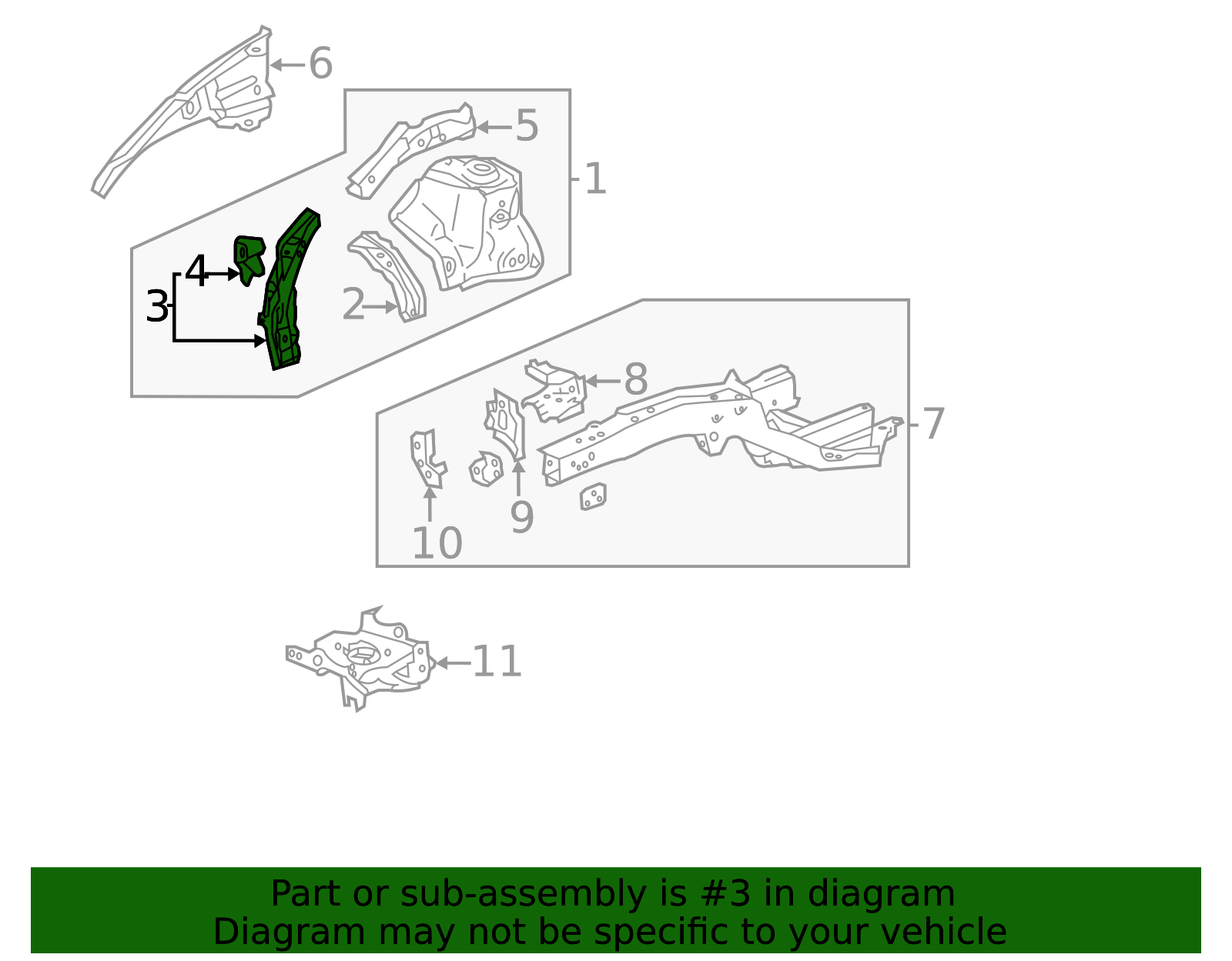 04674-TM8-A00ZZ - Lower Extension 2010-2014 Honda Insight | Honda Parts ...