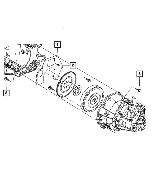 4593175AB - T350; 5-Speed; Manual Transaxle: Transmission Dust Cover for Mopar Image