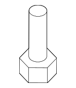 11609465 - Body: Bumper Cover Bolt for GM Image
