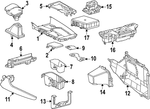 Center Console for 2025 Toyota Grand Highlander #0