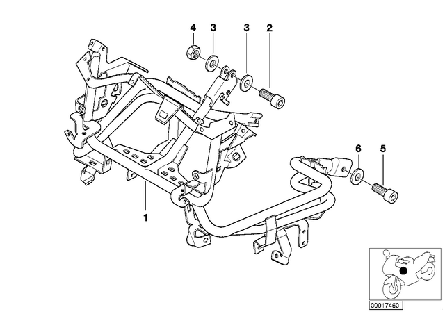 46637671413 - : Fairing Bracket           for BMW-Motorrad Image